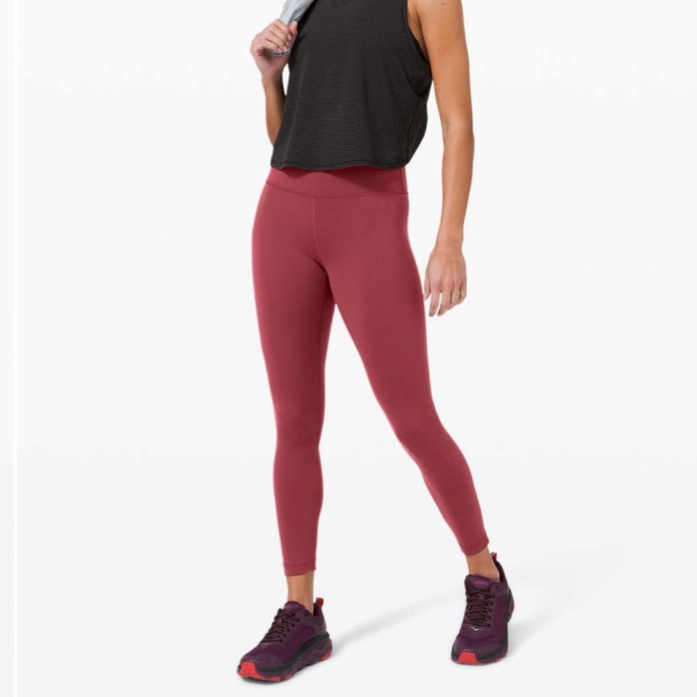 Lululemon Wunder train leggings in Chianti, size 8